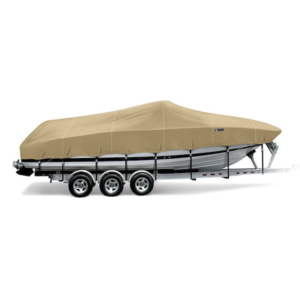Eevelle Boat Cover CUDDY CABIN Inboard Fits 19ft 6in L up to 96in W Khaki WSVCDY1996-KHA - main